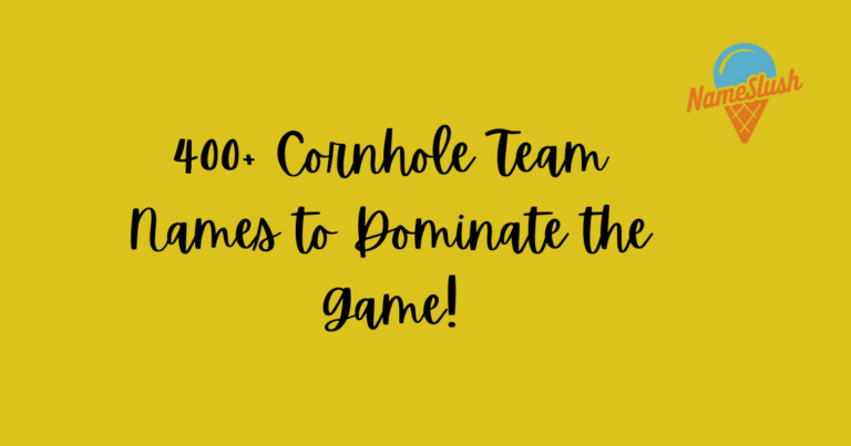 400+ Cornhole Team Names to Dominate the Game!