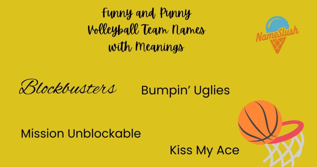 Best Funny Names for Volleyball Teams